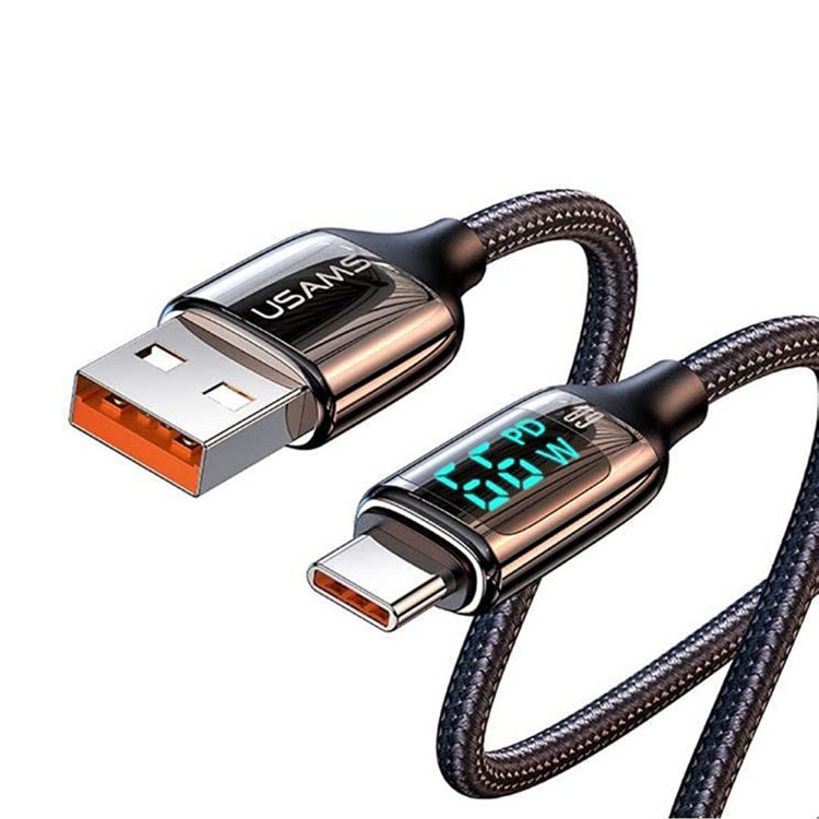 کابل تبدیل USB به USB-C یوسمز مدل US-SJ544-66W طول 1.2 متر