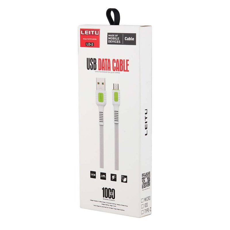 کابل تبدیل USB به USB-C لیتو مدل LD-2 طول 1 متر