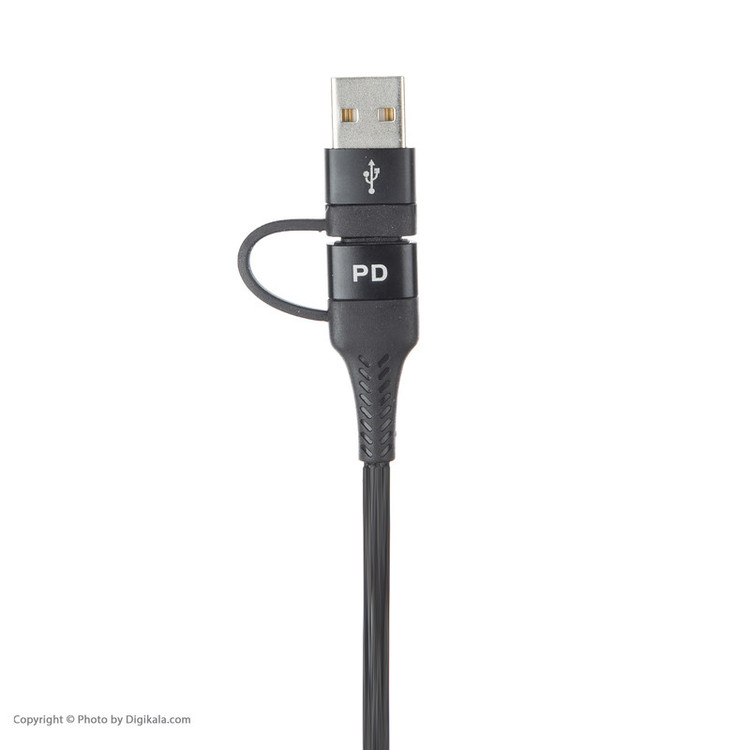 کابل تبدیل USB2.0 به USB-C / لایتنینگ / USB-C لیتو مدل LD-7 طول 1 متر