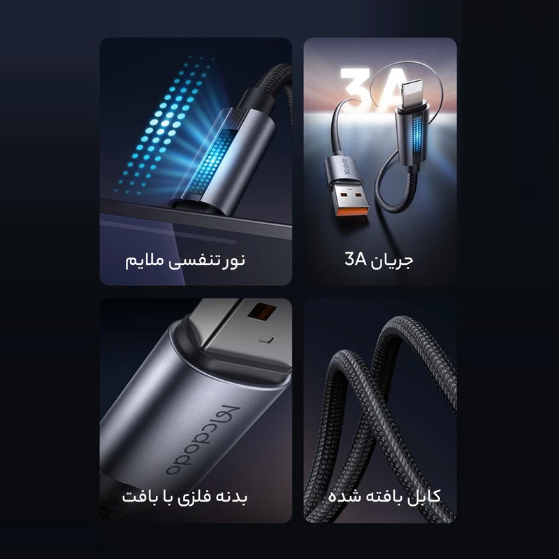 کابل USB-C مک دودو مدل CA-574 طول 1.2 متر