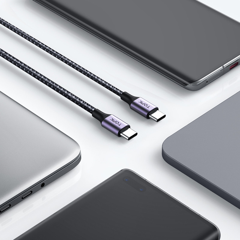 کابل تبدیل USB-C به USB-C تاپکی مدل CC-PD طول 1 متر