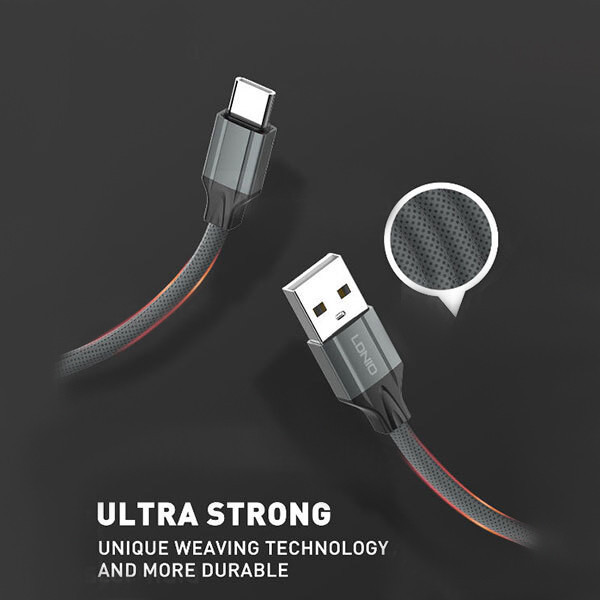 کابل تبدیل USB به USB-C الدینیو مدل LS441 01me طول 1 متر