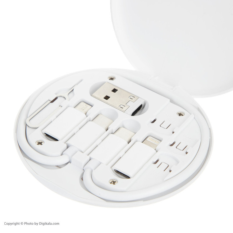 کابل تبدیل USB-C به USB-C / لایتنینگ / USB / micro USB مدل TCRA 1500 طول 0.22 متر