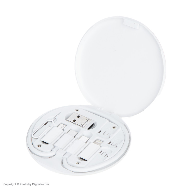 کابل تبدیل USB-C به USB-C / لایتنینگ / USB / micro USB مدل TCRA 1500 طول 0.22 متر