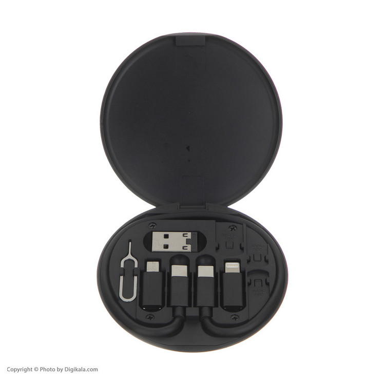 کابل تبدیل USB-C به USB-C / لایتنینگ / USB / micro USB مدل TCRA 1500 طول 0.22 متر