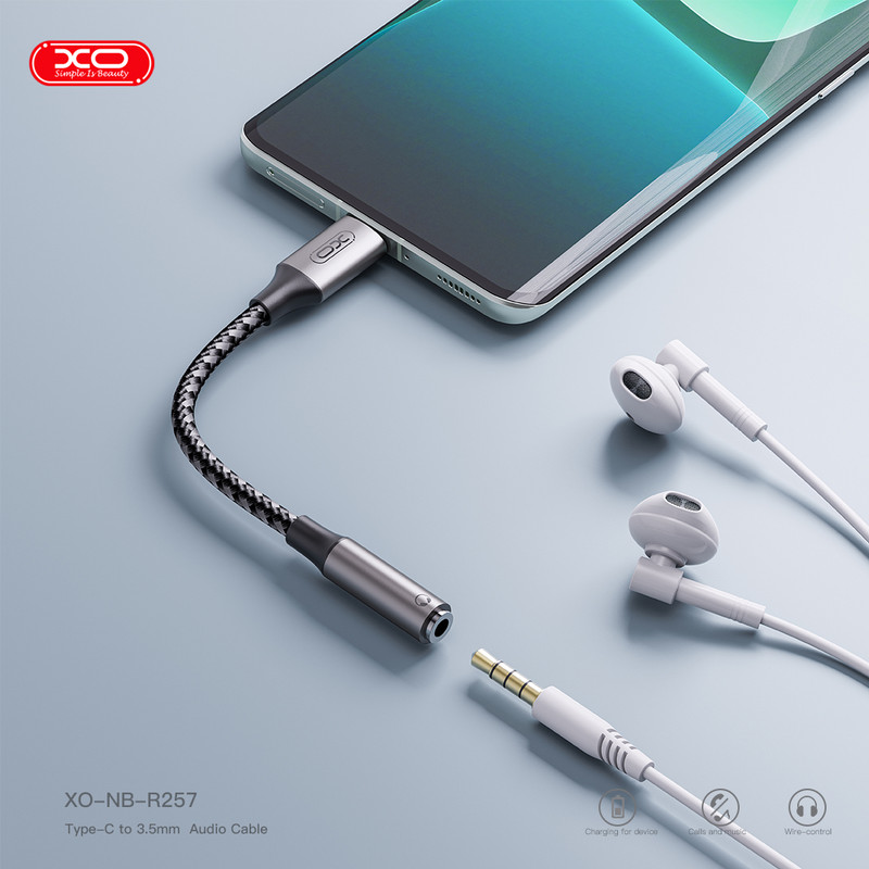 کابل تبدیل usb-c به جک 3.5 میلیمتری مدل nbr257c
