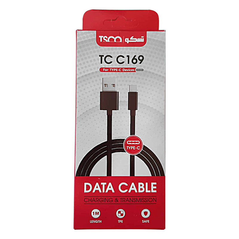 کابل تبدیل USB به USB-C تسکو مدل TC C169 طول 1 متر
