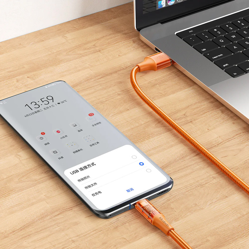 کابل تبدیل USB به USB-C مک دودو مدل CA-2090 طول 1.2 متر