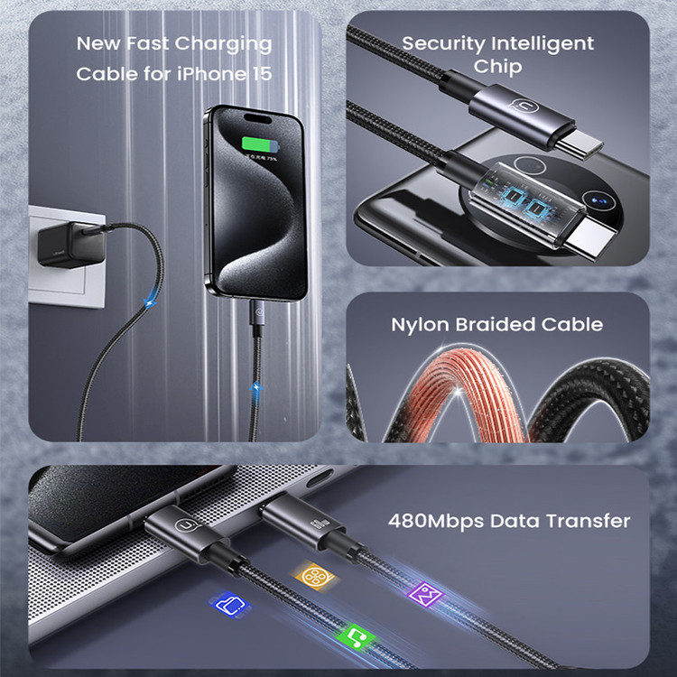 کابل Usb-c یوسمز مدل SJ661 طول 1.2 متر