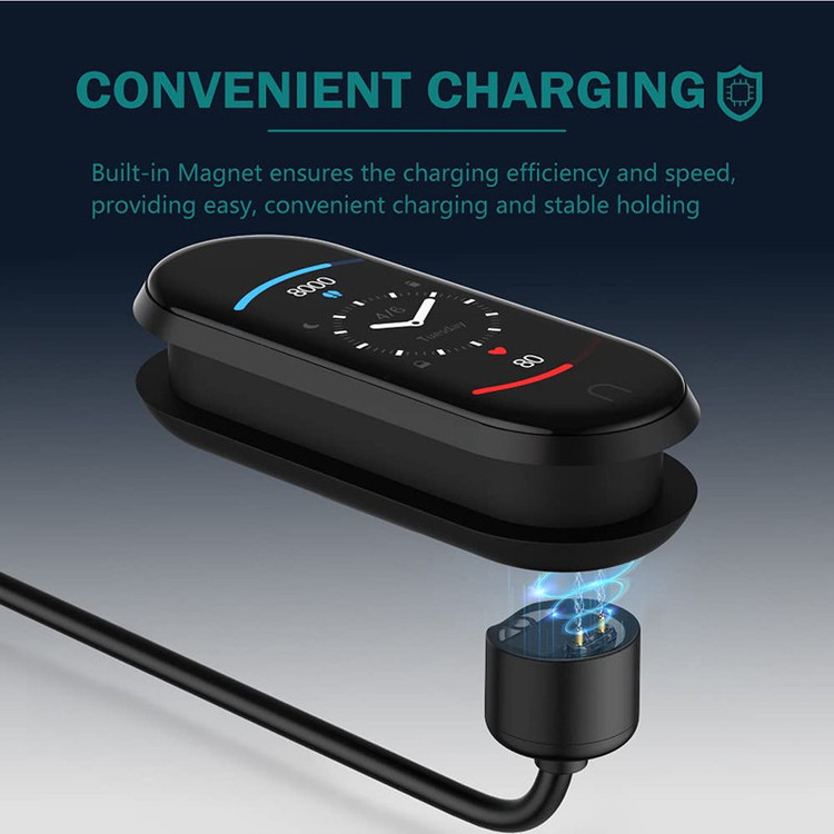 کابل شارژ کروکودیل مدل C-Chatge مناسب برای ساعت هوشمند شیائومی Mi Band 5 / 6