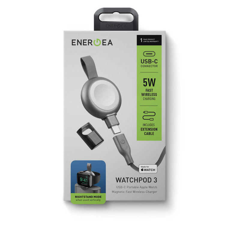 کابل شارژ مغناطیسی انرجیا مدل WatchPod 3 مناسب برای اپل واچ سری 4/5/6/7/8/9/ULTRA