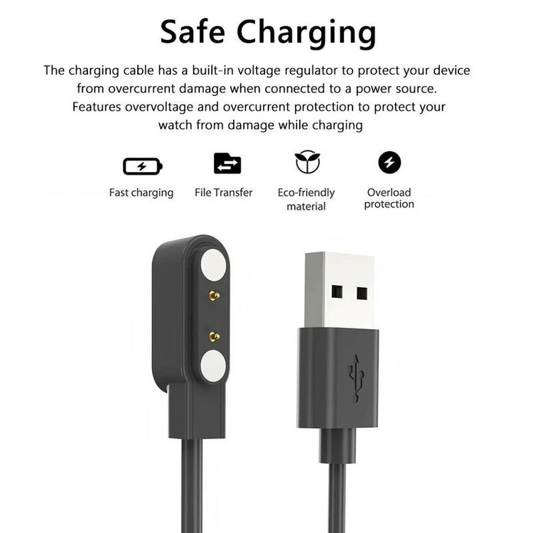 کابل شارژ کروکودیل مدل C-CH مناسب برای ساعت هوشمند X65 Pro / G99 Ultra