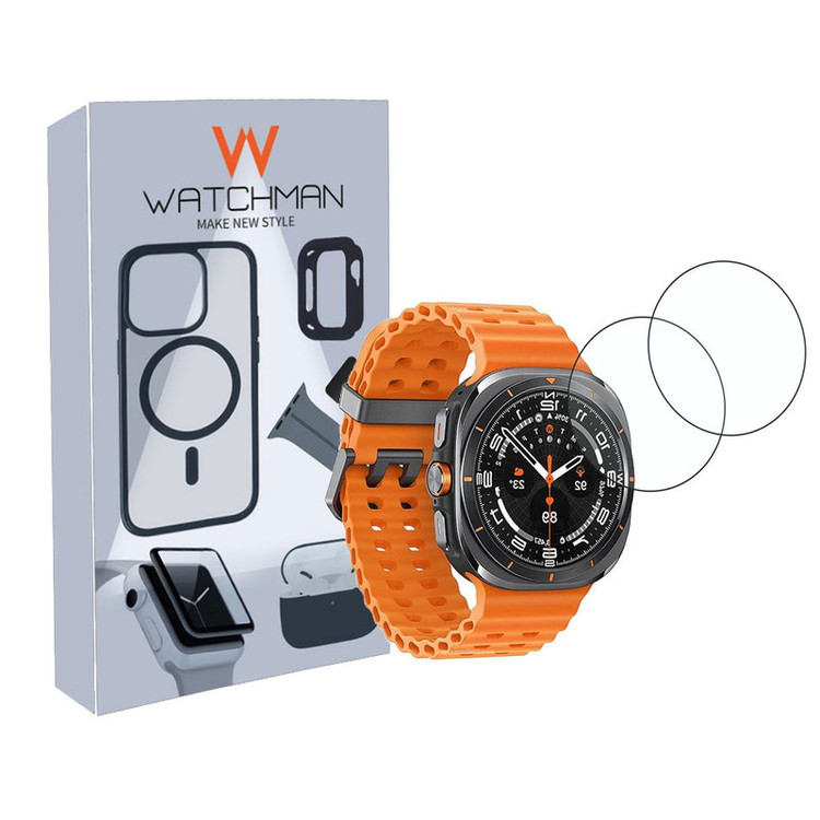 محافظ صفحه نمایش شیشه ای واچ من مدل SH-WM مناسب برای ساعت هوشمند سامسونگ Galaxy Watch Ultra 47 mm بسته دو عددی