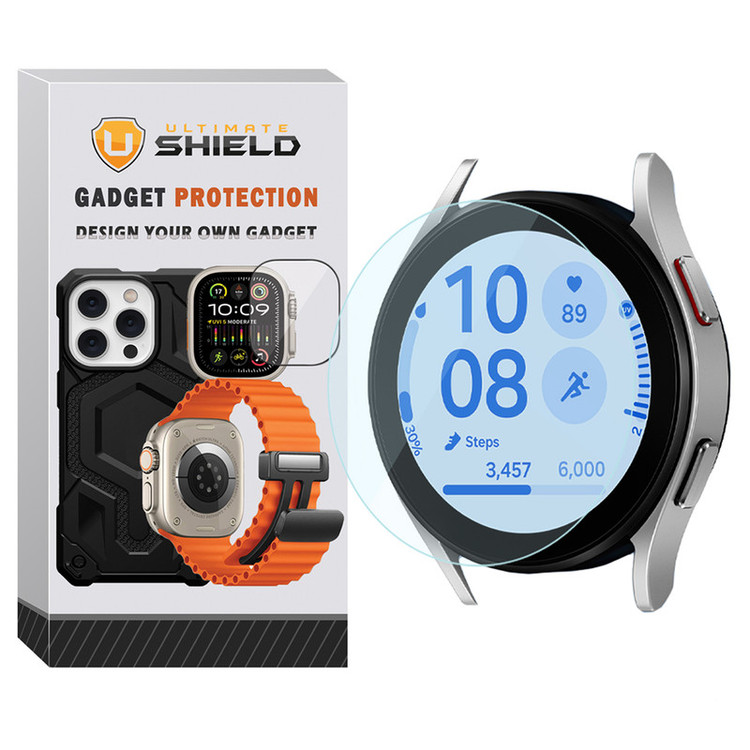 محافظ صفحه نمایش شیشهای آلتیمیت شیلد مدل Glass-UL مناسب برای ساعت هوشمند سامسونگ Galaxy Watch FE
