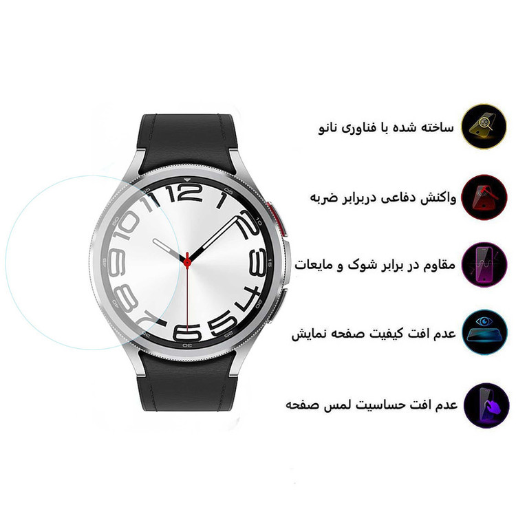 محافظ صفحه نمایش بوف مدل Hydrogel مناسب برای ساعت هوشمند سامسونگ Galaxy Watch 6 47mm