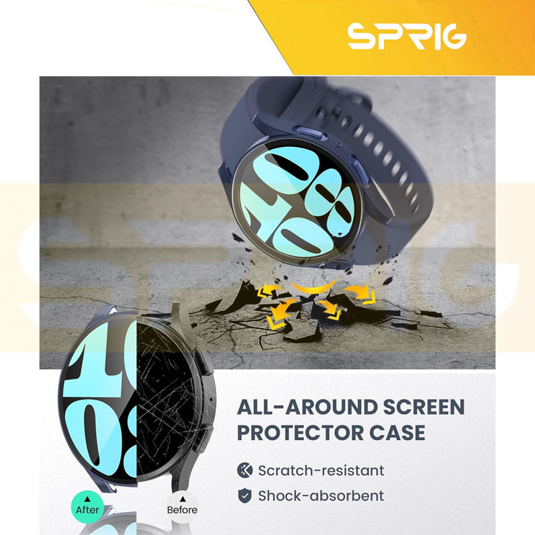 کاور اسپریگ مدل SPG مناسب برای ساعت هوشمند سامسونگ Galaxy Watch 7 40mm به همراه محافظ صفحه نمایش