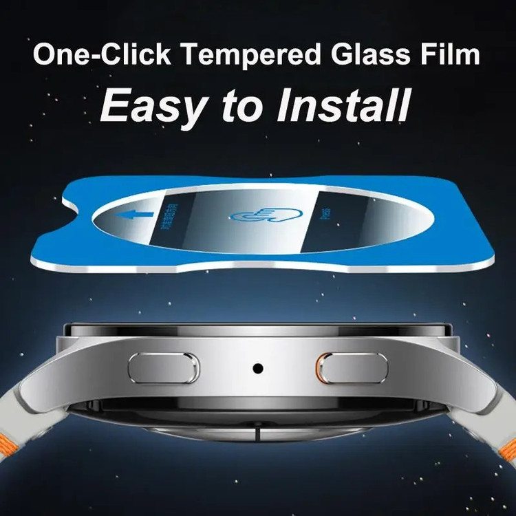 محافظ صفحه نمایش شیشه ای بادیگارد مدل Frame مناسب برای ساعت هوشمند سامسونگ Galaxy Watch 7 40 mm