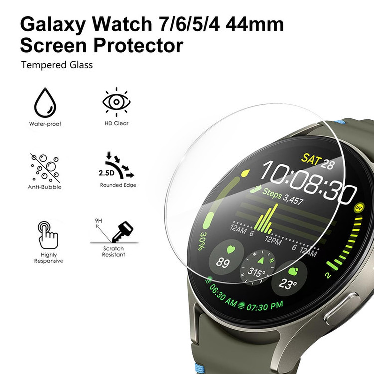 محافظ صفحه نمایش شیشه ای بادیگارد مدل Frame مناسب برای ساعت هوشمند سامسونگ Galaxy Watch 7 40 mm