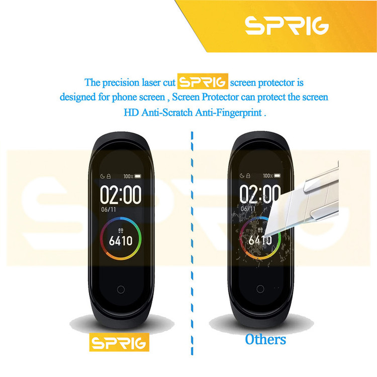 محافظ صفحه نمایش اسپریگ مدل Pmma-SPG مناسب برای ساعت هوشمند شیائومی Mi band 10