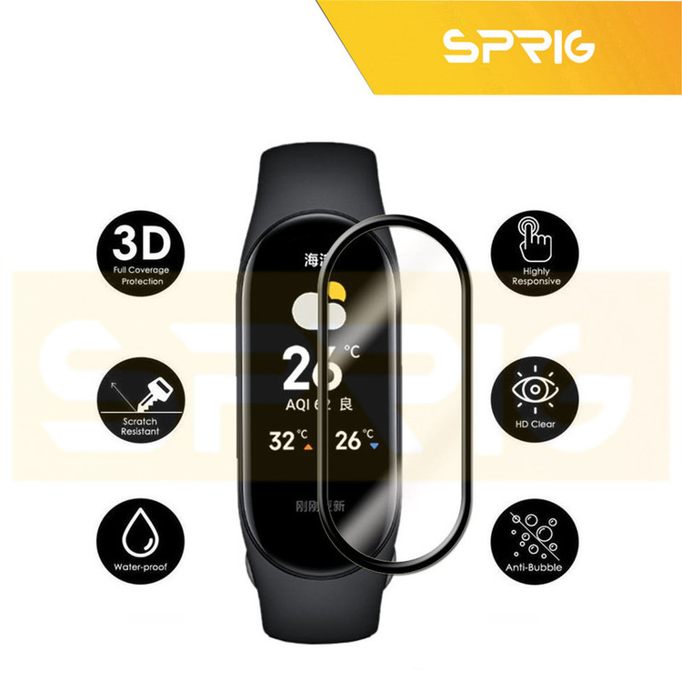 محافظ صفحه نمایش اسپریگ مدل Pmma-SPG مناسب برای ساعت هوشمند شیائومی Mi band 10