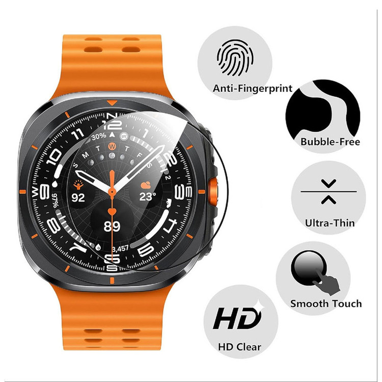 محافظ صفحه نمایش شیشه ای واچ من مدل SH-WM مناسب برای ساعت هوشمند سامسونگ Galaxy watch Ultar 47 mm بسته دو عددی