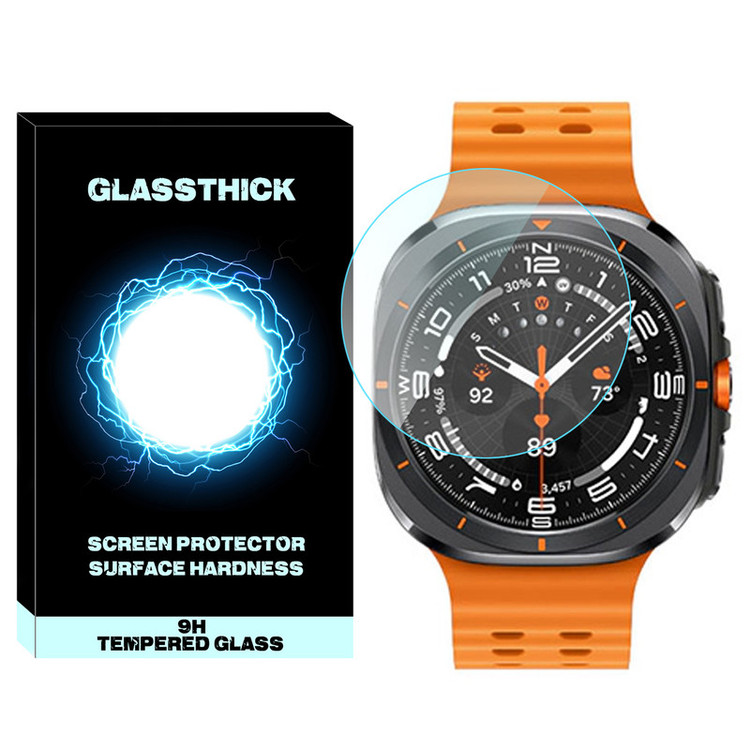 محافظ صفحه نمایش شیشهای گلستیک مدل Glass-GL مناسب برای ساعت هوشمند سامسونگ Galaxy Watch 7 Ultra 47mm