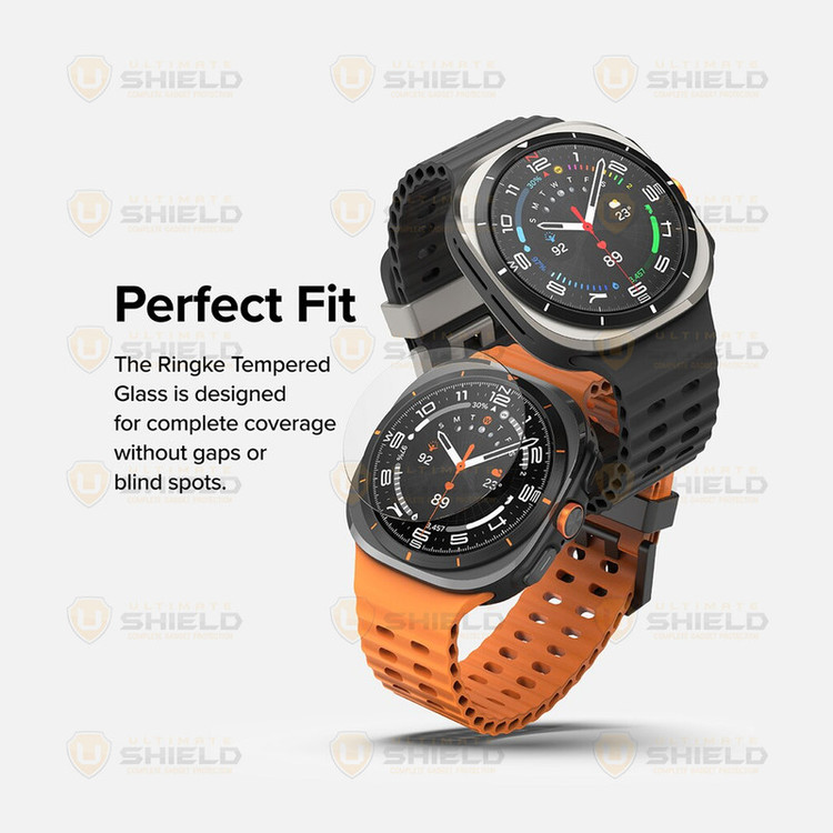 محافظ صفحه نمایش شیشهای آلتیمیت شیلد مدل Glass-UL مناسب برای ساعت هوشمند سامسونگ Galaxy Watch 7 Ultra 47mm بسته سه عددی