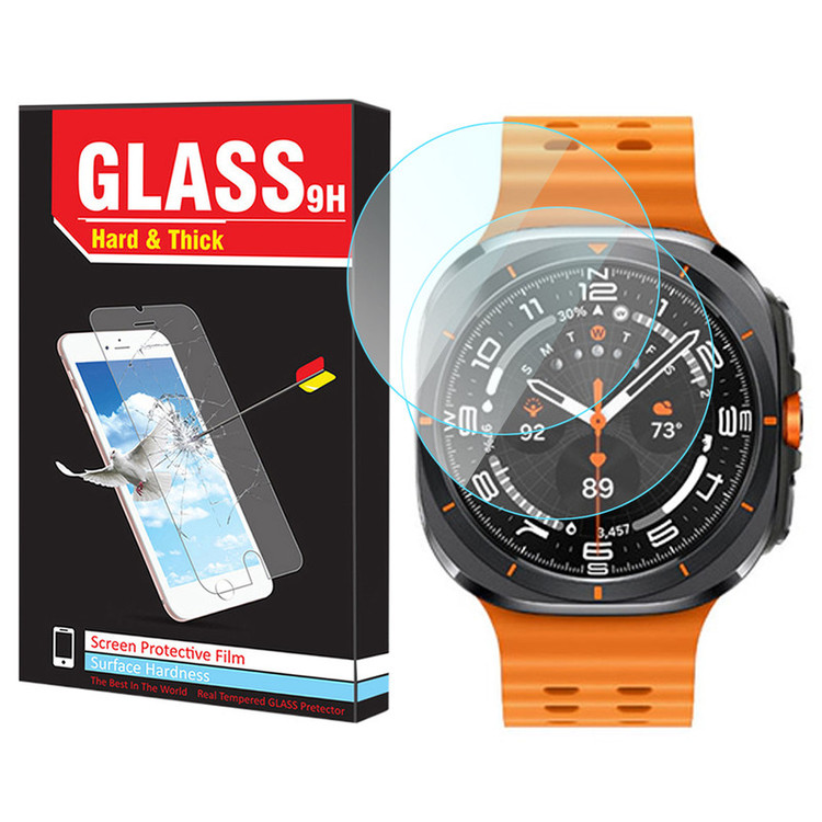 محافظ صفحه نمایش شیشهای هارد اند تیک مدل Glass-HT مناسب برای ساعت هوشمند سامسونگ Galaxy Watch 7 Ultra 47mm بسته دو عددی