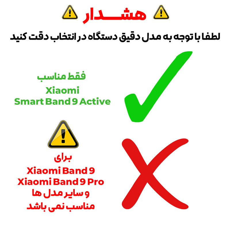 محافظ صفحه نمایش بادیگارد مدل PMMA مناسب برای ساعت هوشمند شیائومی Smart Band 9 Active