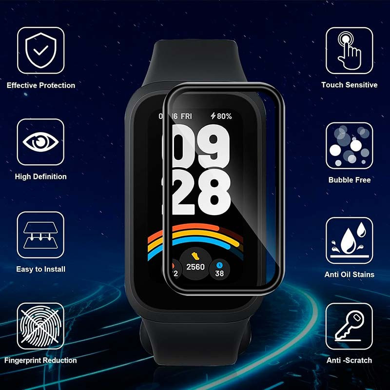 محافظ صفحه نمایش بادیگارد مدل PMMA مناسب برای ساعت هوشمند شیائومی Smart Band 9 Active