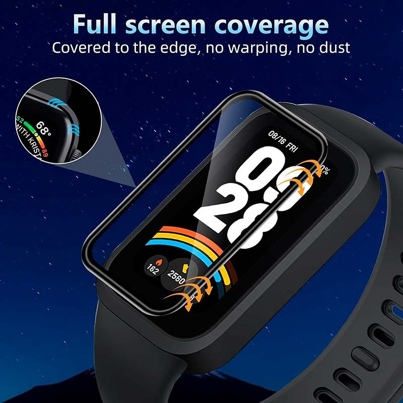 محافظ صفحه نمایش بادیگارد مدل PMMA مناسب برای ساعت هوشمند شیائومی Smart Band 9 Active