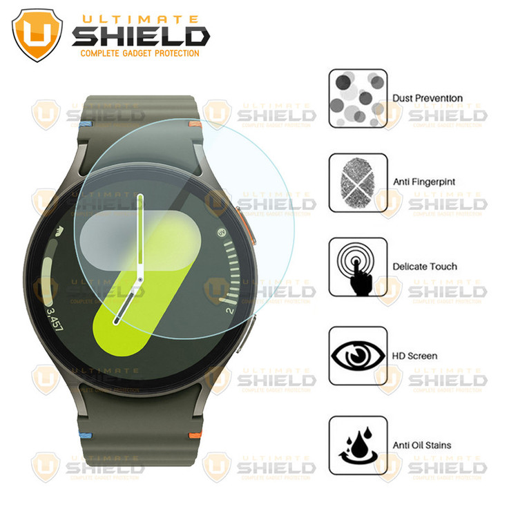 محافظ صفحه نمایش شیشهای آلتیمیت شیلد مدل Glass-UL مناسب برای ساعت هوشمند سامسونگ Galaxy Watch 7 44mm