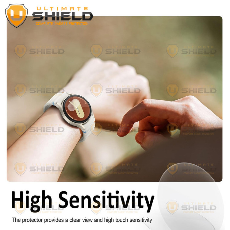محافظ صفحه نمایش شیشهای آلتیمیت شیلد مدل Glass-UL مناسب برای ساعت هوشمند سامسونگ Galaxy Watch 7 44mm