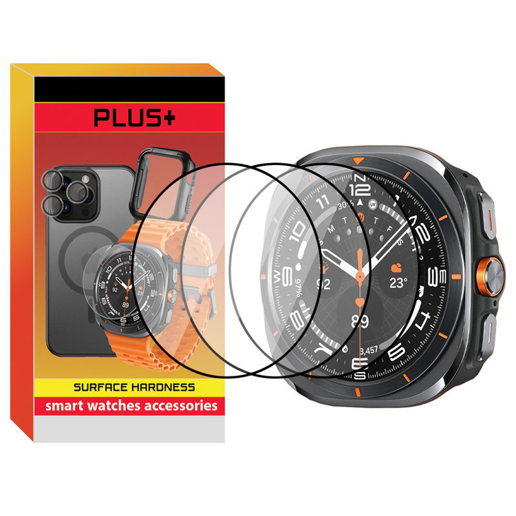 محافظ صفحه نمایش پلاس مدل Pmma-PL مناسب برای ساعت هوشمند سامسونگ Galaxy Watch 7 Ultra 47mm بسته سه عددی
