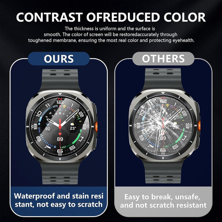 محافظ صفحه نمایش گلستیک مدل Pmma-GL مناسب برای ساعت هوشمند سامسونگ Galaxy Watch 7 Ultra 47mm بسته سه عددی