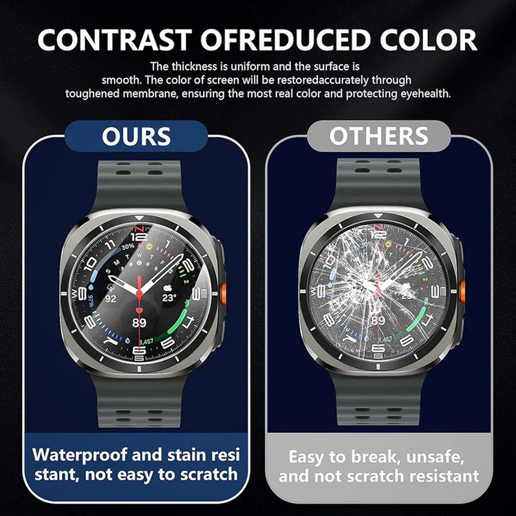 محافظ صفحه نمایش شیشهای هاپلایت مدل Glass-HL مناسب برای ساعت هوشمند سامسونگ Galaxy Watch 7 Ultra 47mm بسته دو عددی
