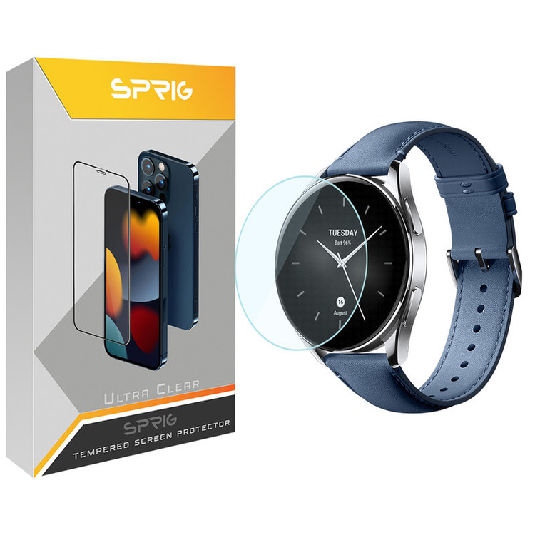 محافظ صفحه نمایش شیشه ای اسپریگ مدل SPG مناسب برای ساعت هوشمند شیائومی Watch S2 46mm