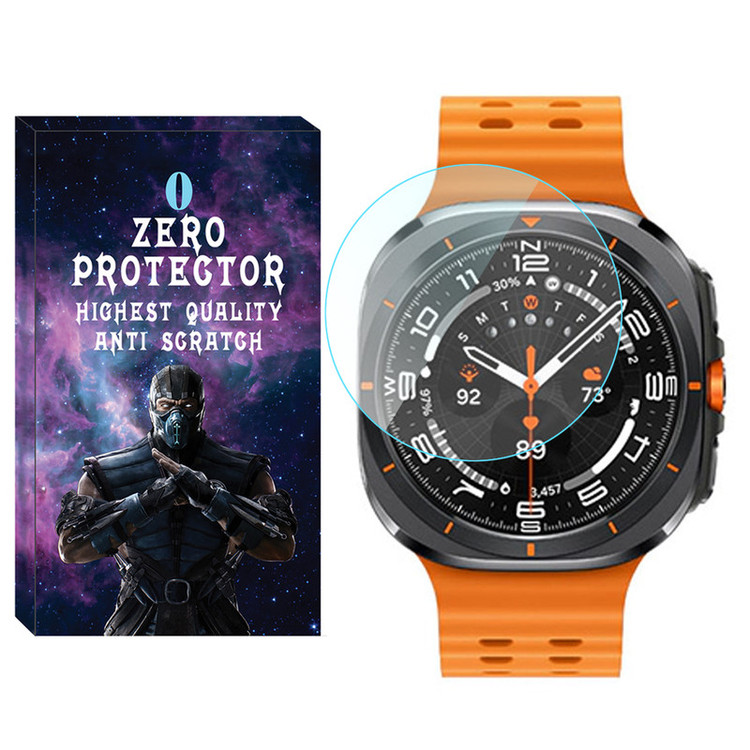 محافظ صفحه نمایش شیشهای زیرو مدل Glass-ZR مناسب برای ساعت هوشمند سامسونگ Galaxy Watch 7 Ultra 47mm