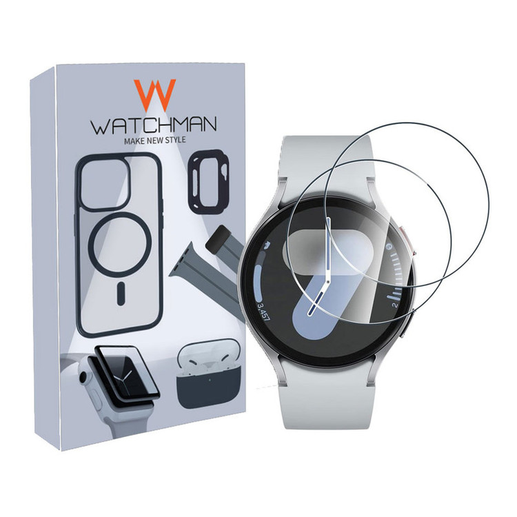 محافظ صفحه نمایش شیشه ای واچ من مدل SH-WM مناسب برای ساعت هوشمند سامسونگ Galaxy Watch 4/5/6/7 سایز 44 میلی متری بسته دو عددی