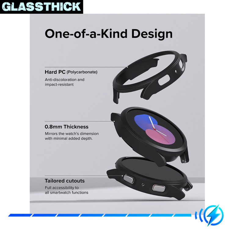 کاور گلستیک مدل GL-360 مناسب برای ساعت هوشمند سامسونگ Galaxy Watch 5 44mm به همراه محافظ صفحه نمایش