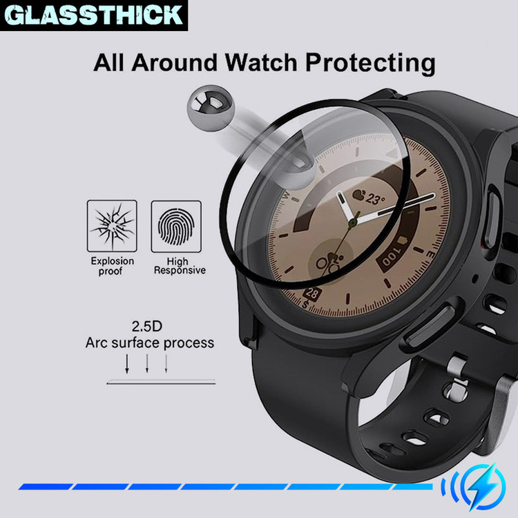 کاور گلستیک مدل GL-360 مناسب برای ساعت هوشمند سامسونگ Galaxy Watch 5 44mm به همراه محافظ صفحه نمایش