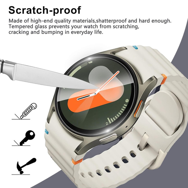 محافظ صفحه نمایش راینو مدل R-Glas مناسب برای ساعت هوشمند سامسونگ Galaxy Watch 4/5/6/7 سایز 40mm بسته 3 عددی