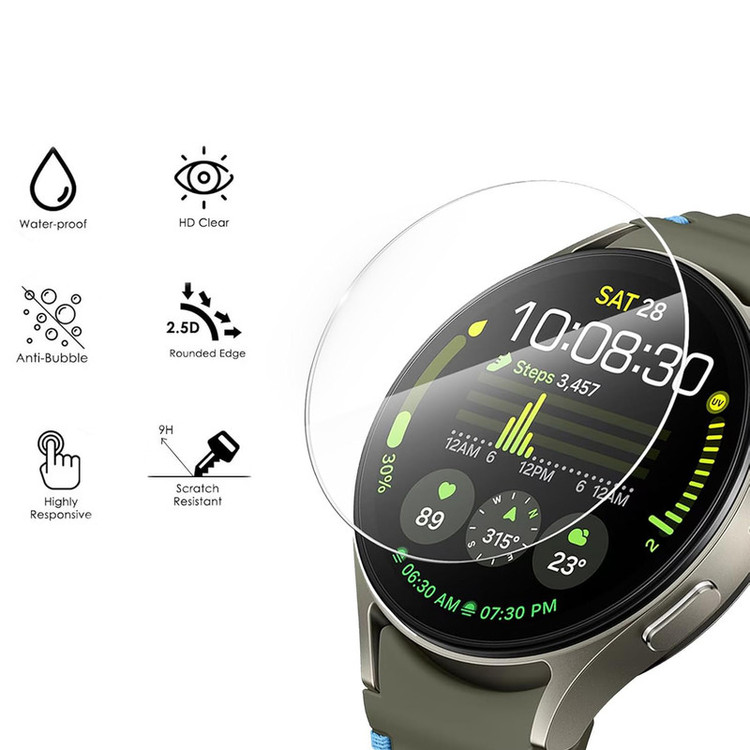 محافظ صفحه نمایش راینو مدل R-Glass مناسب برای ساعت هوشمند سامسونگ Galaxy Watch 7 40mm بسته 3 عددی