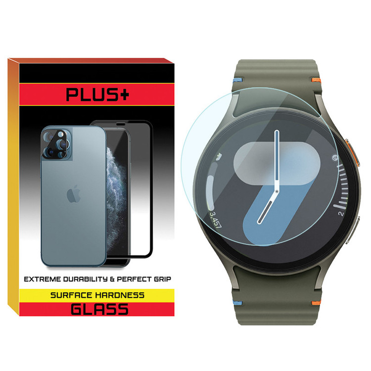 محافظ صفحه نمایش شیشهای پلاس مدل Glass-PL مناسب برای ساعت هوشمند سامسونگ Galaxy Watch 7 40mm