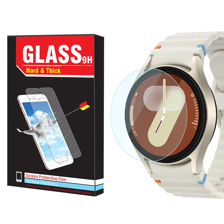 محافظ صفحه نمایش شیشهای هارد اند تیک مدل Glass-HT مناسب برای ساعت هوشمند سامسونگ Galaxy Watch 7 44mm