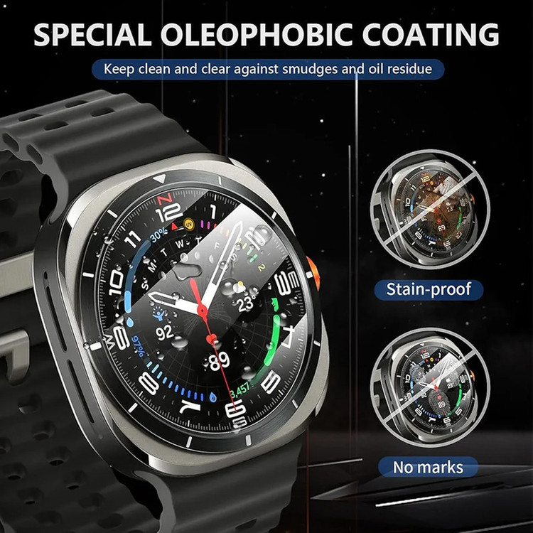 محافظ صفحه نمایش شیشهای برنارد مدل Glass-BR مناسب برای ساعت هوشمند سامسونگ Galaxy Watch 7 Ultra 47mm بسته دو عددی