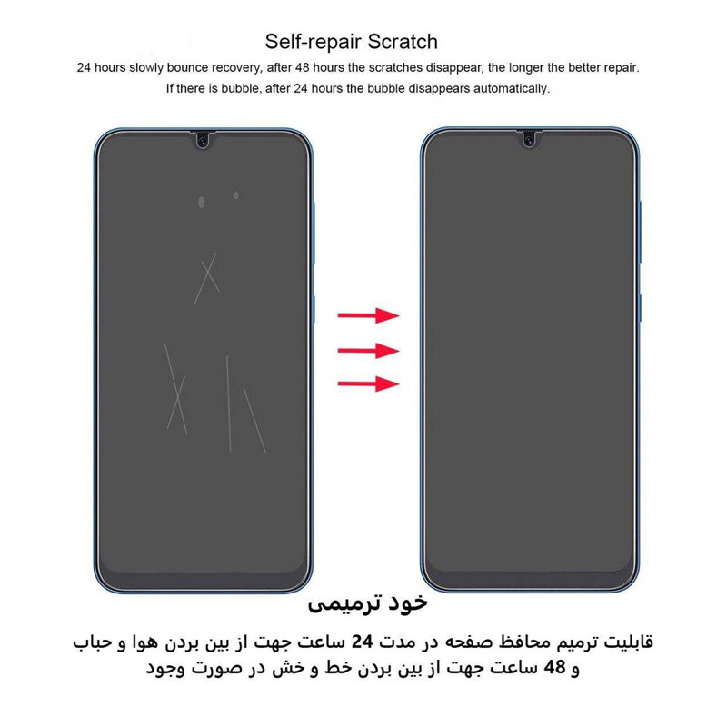 محافظ صفحه نمایش بوف مدل Hydrogel مناسب برای ساعت هوشمند سامسونگ Galaxy Watch 4/5 /Active 2 44mm