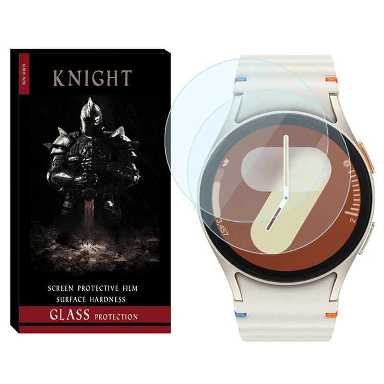 محافظ صفحه نمایش شیشهای نایت مدل Glass-KT مناسب برای ساعت هوشمند سامسونگ Galaxy Watch 7 44mm بسته دو عددی