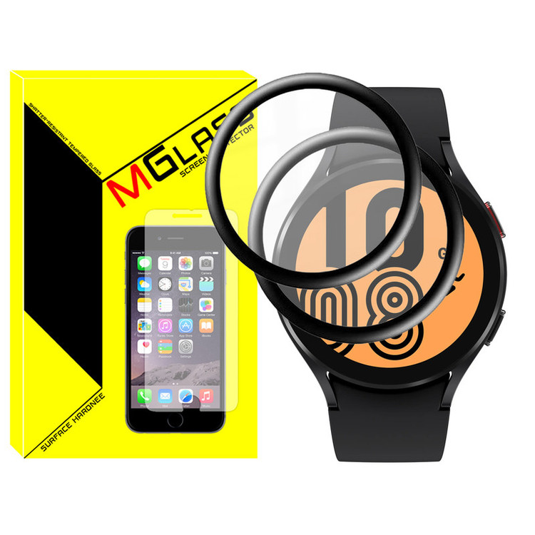 محافظ صفحه نمایش نانو امگلس مدل Pmma-MG مناسب برای ساعت هوشمند سامسونگ Galaxy Watch 4 44mm بسته دو عددی