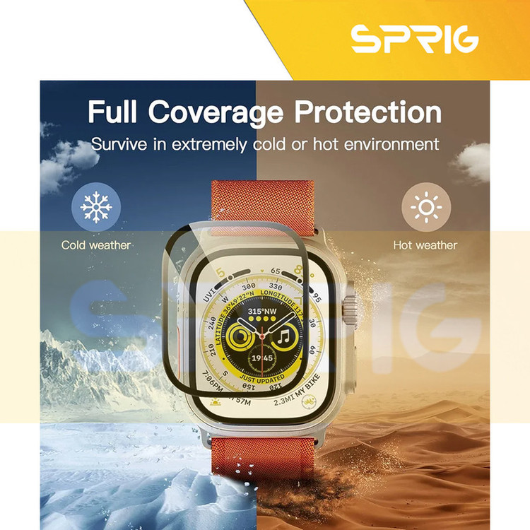 محافظ صفحه نمایش شیشهای اسپریگ مدل SH-FULL مناسب برای ساعت هوشمند ویرفیت HK8 pro max / HK9 ultra 2 / T900 Ultra